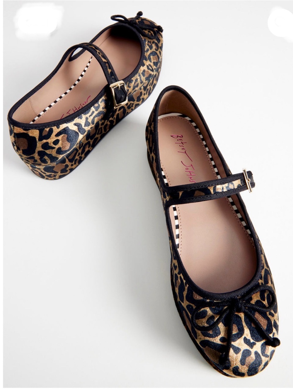 Betsey Johnson Hellena Leopard Print Platform Mary Jane Size 7.5